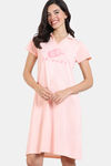Zivame Friends Knit Cotton Loungewear Dress - Scallop Shell — thumbnail 3